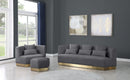 Marquis Grey Velvet Chair