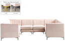 Alina Pink Velvet Modular Sectional