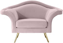 Lips Pink Velvet Chair
