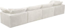 Cozy Cream Velvet Cloud Modular Sofa
