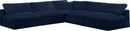 Cozy Navy Velvet Cloud Modular Sectional
