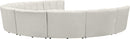 Infinity Cream Velvet 9pc. Modular Sectional