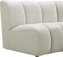 Infinity Cream Velvet 7pc. Modular Sectional