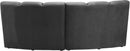 Infinity Grey Velvet 2pc. Modular Sectional
