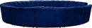 Infinity Navy Velvet 12pc. Modular Sectional