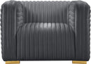 Ravish Grey Velvet Chair