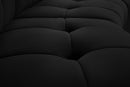 Limitless Black Velvet 6pc. Modular Sectional
