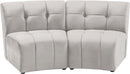 Limitless Cream Velvet 2pc. Modular Sectional