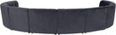 Limitless Grey Velvet 10pc. Modular Sectional