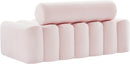 Melody Pink Velvet Loveseat