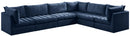 Jacob Navy Velvet Modular Sectional