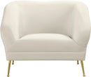 Hermosa Cream Velvet Chair