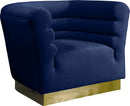 Bellini Navy Velvet Chair
