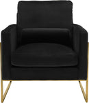 Mila Black Velvet Chair
