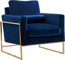 Mila Navy Velvet Chair