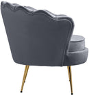 Gardenia Grey Velvet Chair