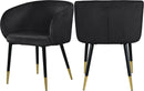 Louise Black Velvet Dining Chair