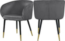 Louise Grey Velvet Dining Chair
