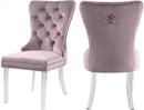 Miley Pink Velvet Dining Chair