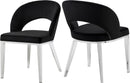 Roberto Black Velvet Dining Chair