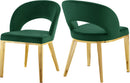 Roberto Green Velvet Dining Chair