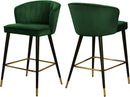 Cassie Green Velvet Stool