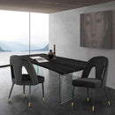 Akoya Black Velvet Dining Chair
