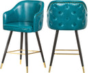Barbosa Blue Faux Leather Counter/Bar Stool
