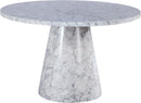 Omni White Faux Marble Dining Table