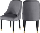 Omni Grey Velvet Dining Chair