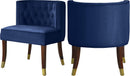 Perry Navy Velvet Dining Chair