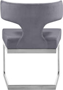 Alexandra Grey Velvet Dining Chair