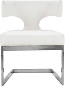 Alexandra White Faux Leather Dining Chair