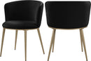 Skylar Black Velvet Dining Chair