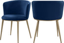 Skylar Navy Velvet Dining Chair