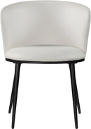 Skylar White Faux Leather Dining Chair