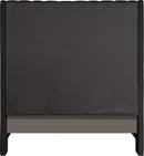 Fritz Black Velvet King Bed