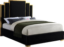 Hugo Black Velvet King Bed