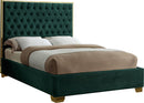 Lana Green Velvet Queen Bed