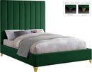 Via Green Velvet Full Bed