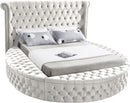 Luxus Cream Velvet Full Bed (3 Boxes)