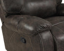 New Classic Furniture Anton Glider Recliner in Chocolate
