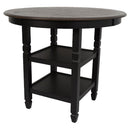 New Classic Furniture Prairie Point Round Counter Height Table in Black