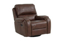 New Classic Furniture Taos Swivel Glider Recliner in Caramel