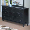 New Classic Tamarack 8-Drawer Dresser in Black