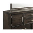 ANDOVER 60" DRESSER W/DOORS-NUTMEG