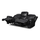 FLYNN SOFA W/BASE LIGHTING-BLACK