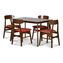 MOROCCO DINING CHAIR W/ORANGE SEAT CUSHION