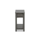 NOAH END TABLE WITH DRAWER-GRAY