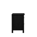 ZODIAC 2 DRAWER NIGHTSTAND-BLACK